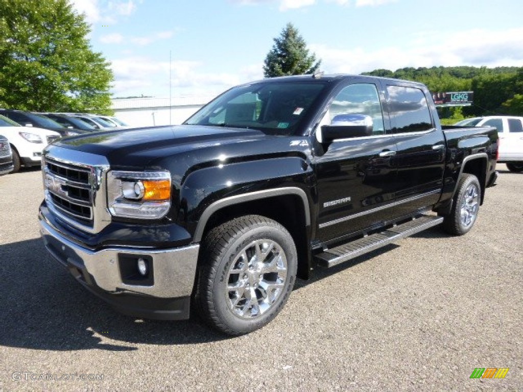 2014 Sierra 1500 SLT Crew Cab 4x4 - Onyx Black / Cocoa/Dune photo #1