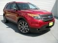 2015 Ruby Red Ford Explorer XLT  photo #2