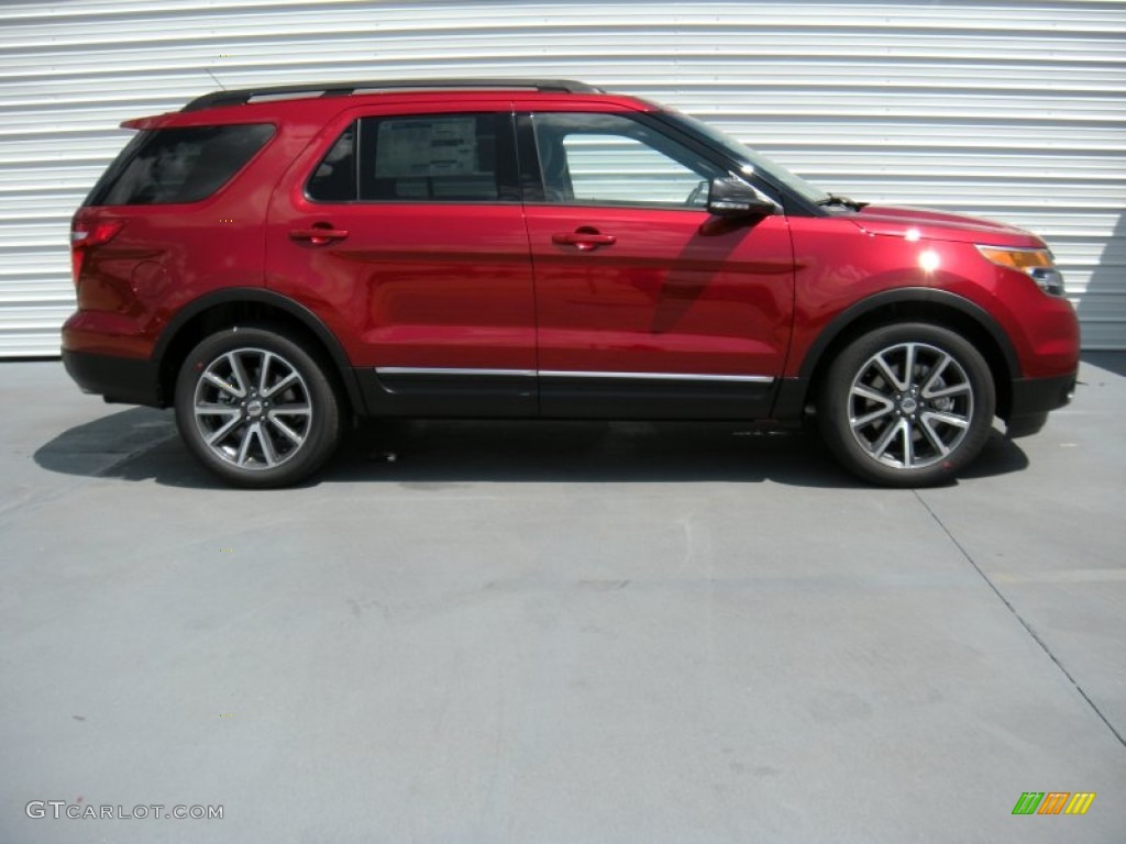 2015 Explorer XLT - Ruby Red / Charcoal Black photo #3