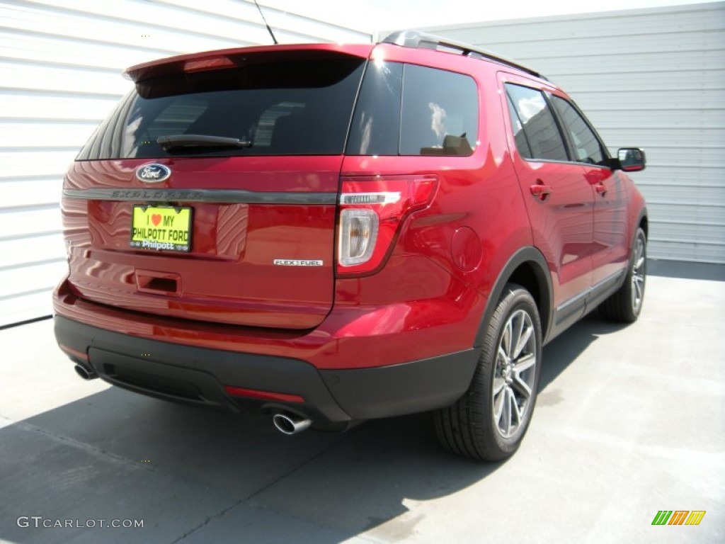 2015 Explorer XLT - Ruby Red / Charcoal Black photo #4
