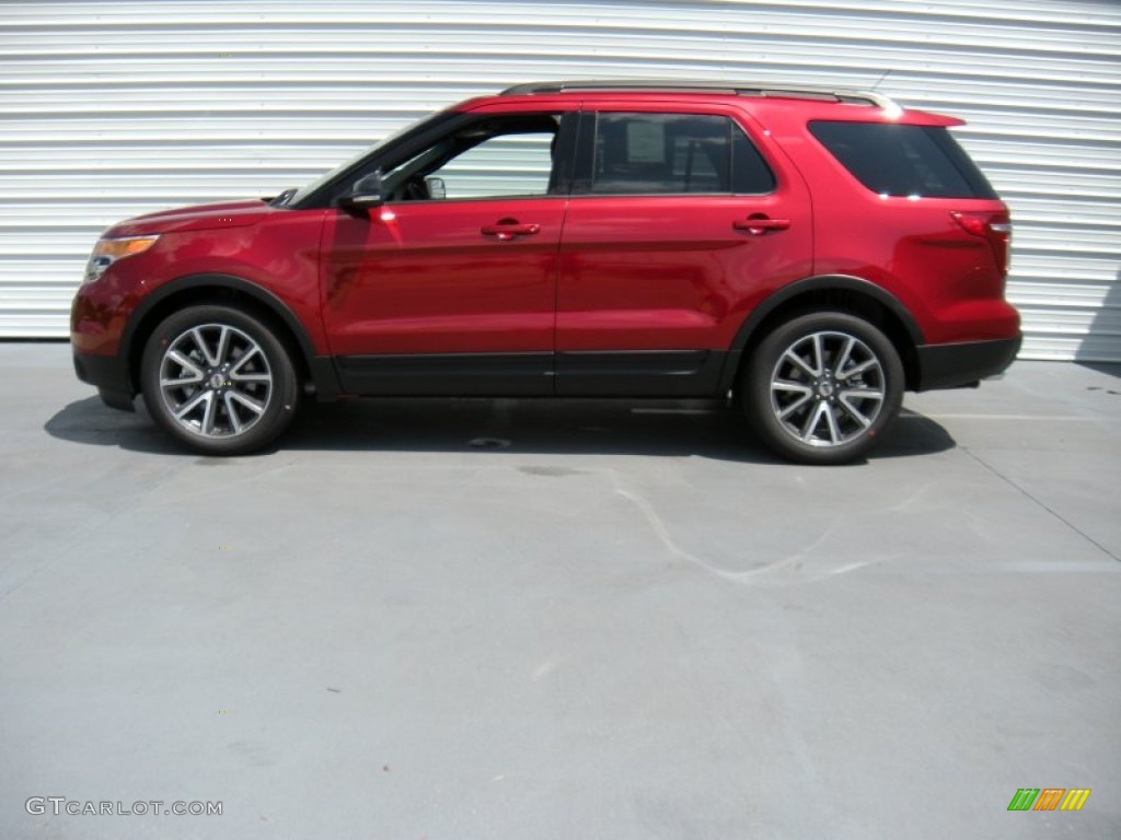 2015 Explorer XLT - Ruby Red / Charcoal Black photo #6