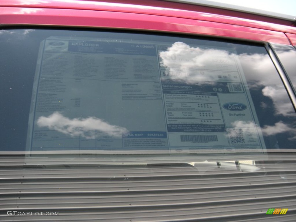 2015 Explorer XLT - Ruby Red / Charcoal Black photo #36