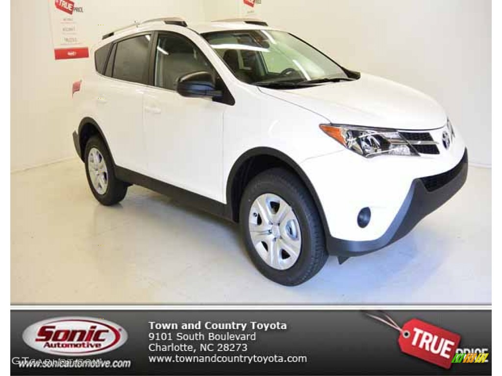 2014 RAV4 LE - Super White / Ash photo #1