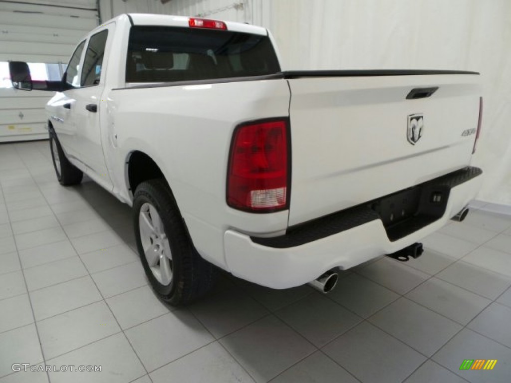 2012 Ram 1500 ST Crew Cab 4x4 - Bright White / Dark Slate Gray/Medium Graystone photo #4