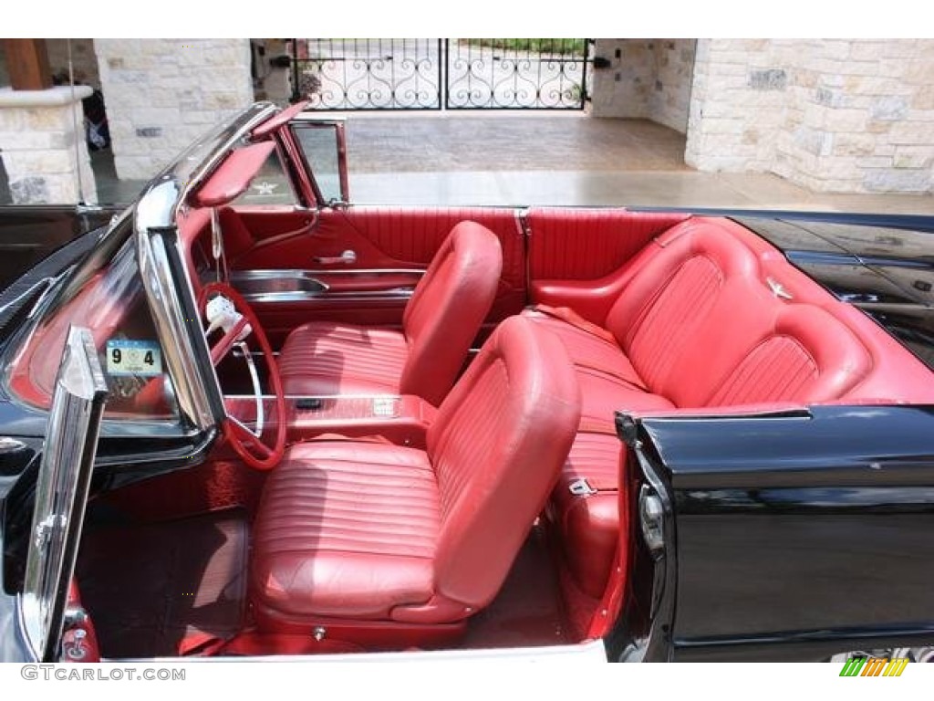 Red Interior 1960 Ford Thunderbird Convertible Photo #95781645