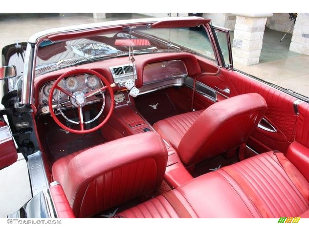 1960 Ford Thunderbird Convertible Red Dashboard Photo #95781669