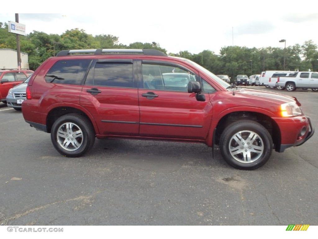 2006 Endeavor LS AWD - Ultra Red Pearl / Sand Blast Beige photo #4