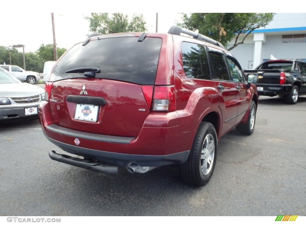 2006 Endeavor LS AWD - Ultra Red Pearl / Sand Blast Beige photo #5