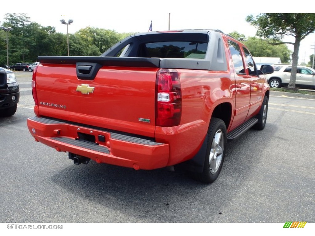 2011 Avalanche LT 4x4 - Inferno Orange Metallic / Ebony photo #5