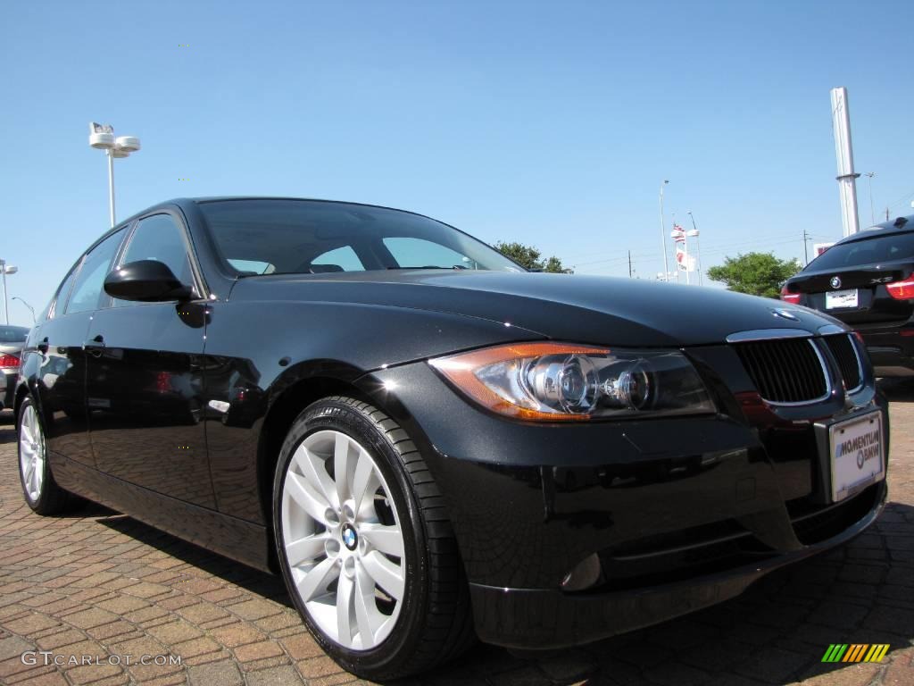 2008 3 Series 328i Sedan - Black Sapphire Metallic / Black photo #7