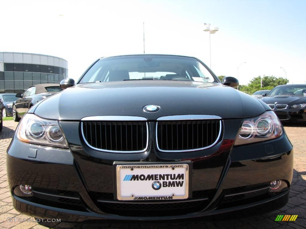 2008 3 Series 328i Sedan - Black Sapphire Metallic / Black photo #8
