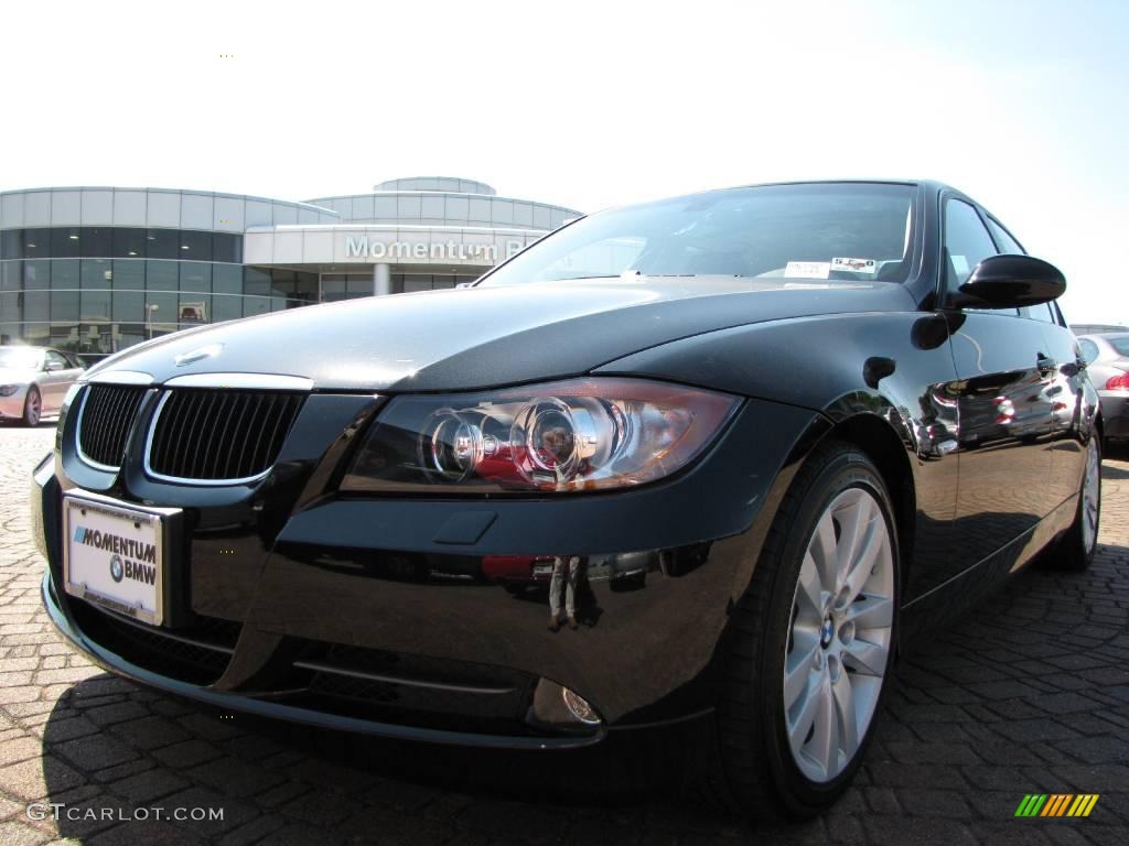 2008 3 Series 328i Sedan - Black Sapphire Metallic / Black photo #9
