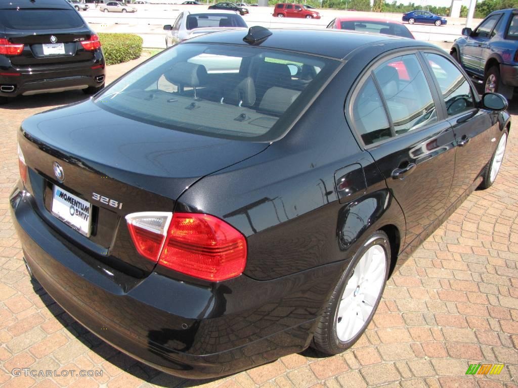 2008 3 Series 328i Sedan - Black Sapphire Metallic / Black photo #13