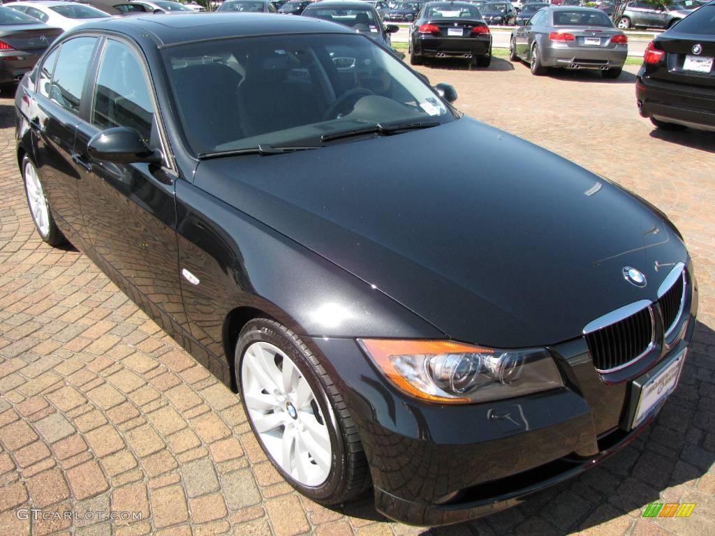 2008 3 Series 328i Sedan - Black Sapphire Metallic / Black photo #15