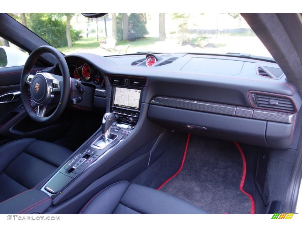2014 Porsche 911 Turbo S Coupe Black Dashboard Photo #95787513