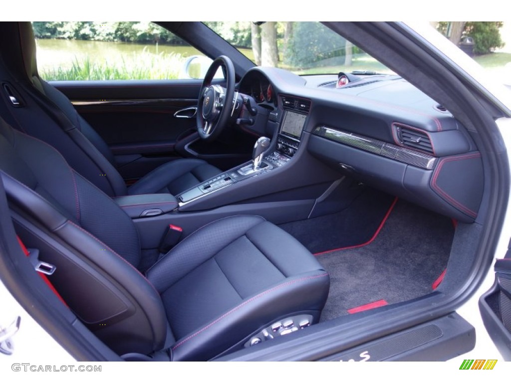 Black Interior 2014 Porsche 911 Turbo S Coupe Photo #95787534