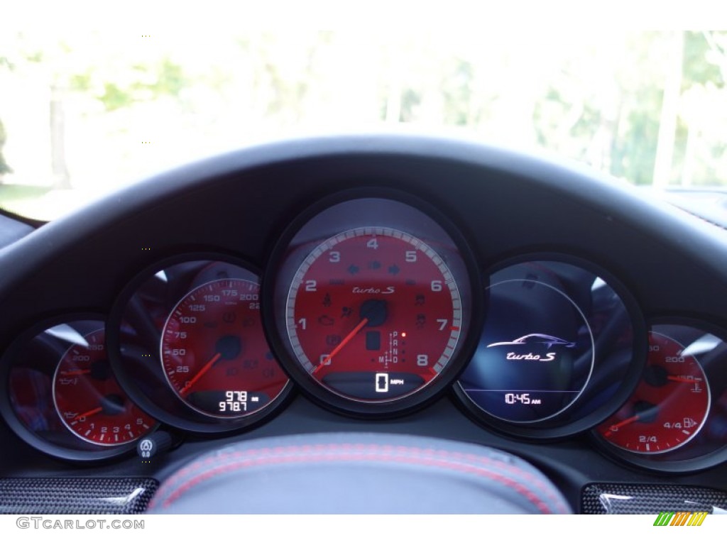 2014 Porsche 911 Turbo S Coupe Gauges Photo #95787609