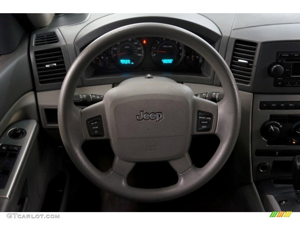 2005 Jeep Grand Cherokee Laredo 4x4 Medium Slate Gray Steering Wheel Photo #95788842
