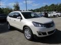 2015 White Diamond Tricoat Chevrolet Traverse LT AWD  photo #9