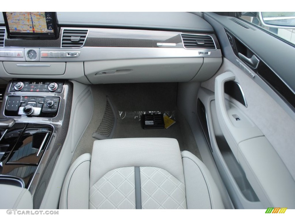 2015 Audi S8 quattro S Lunar Silver Valcona Dashboard Photo #95789922