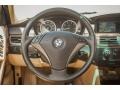 2005 BMW 5 Series Black Interior Steering Wheel Photo