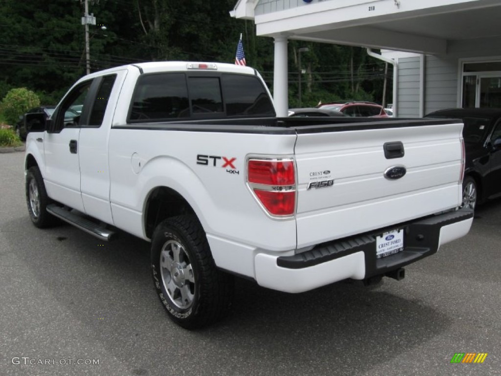 2010 F150 STX SuperCab 4x4 - Oxford White / Medium Stone photo #5