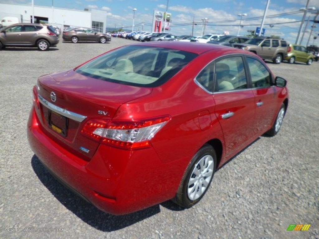 2014 Sentra SV - Red Brick / Charcoal photo #7