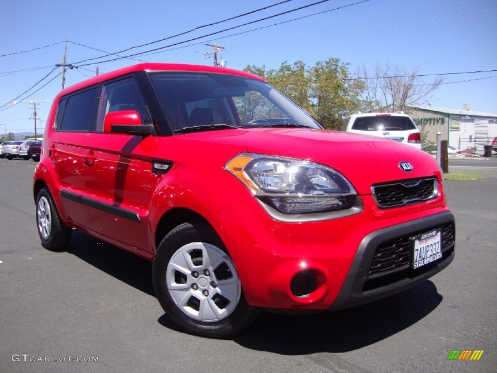 Molten Red Kia Soul