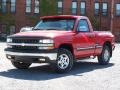 1999 Victory Red Chevrolet Silverado 1500 LS Regular Cab 4x4  photo #2