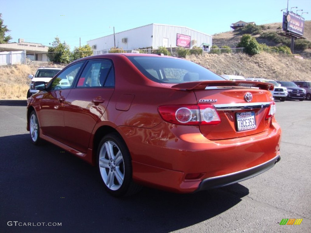 2013 Corolla S Special Edition - Hot Lava / Dark Charcoal photo #5