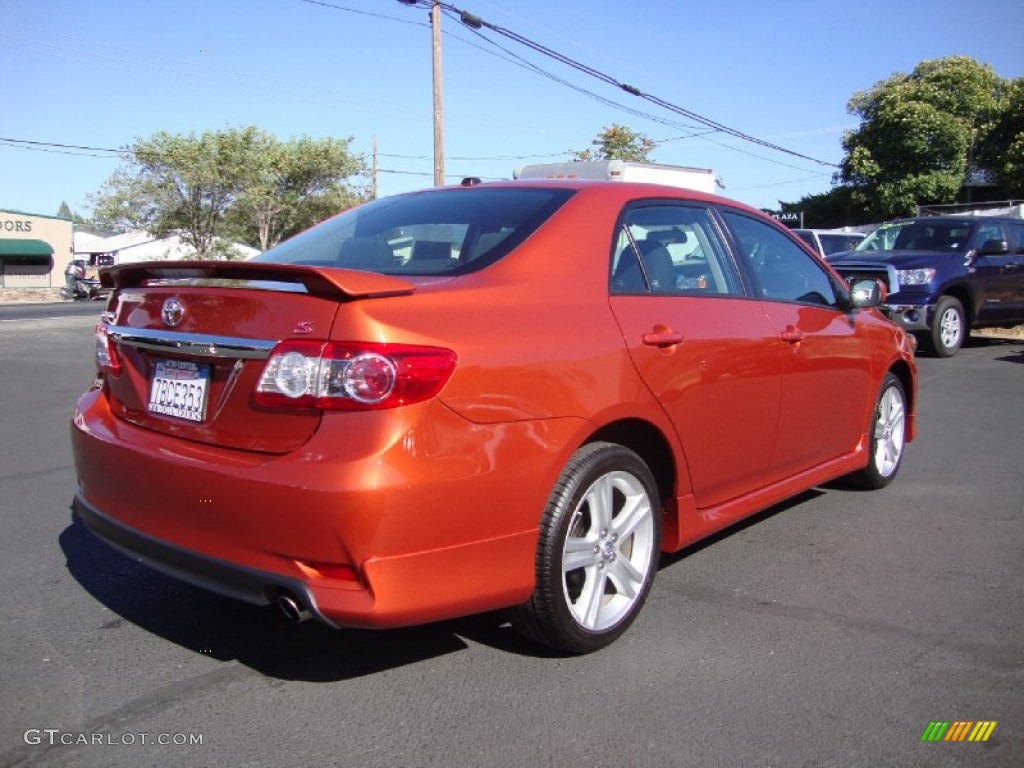 2013 Corolla S Special Edition - Hot Lava / Dark Charcoal photo #7