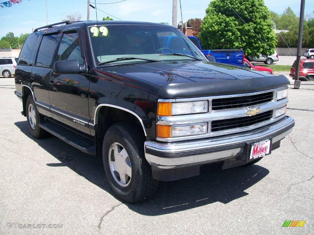 1999 Tahoe LT 4x4 - Onyx Black / Gray photo #8