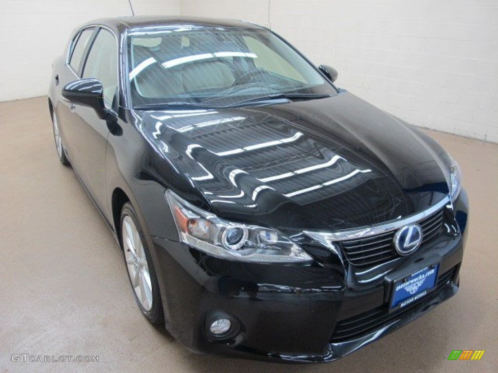 2011 CT 200h Hybrid Premium - Obsidian Black / Caramel photo #1