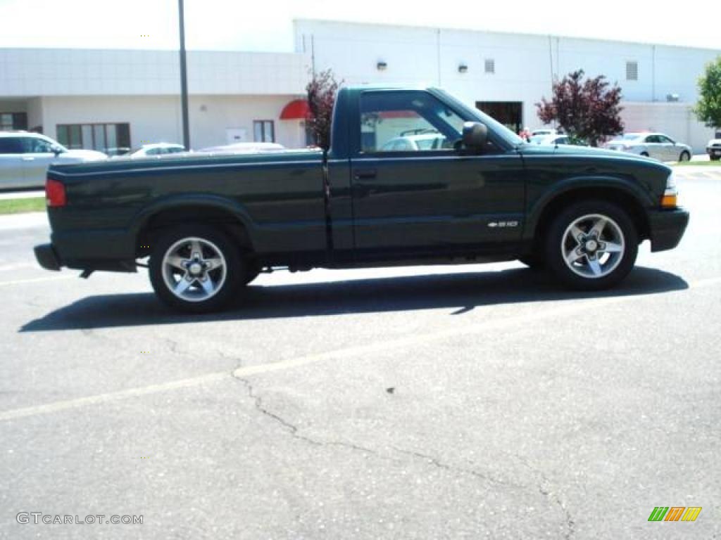 2001 S10 Regular Cab - Forest Green Metallic / Graphite photo #3