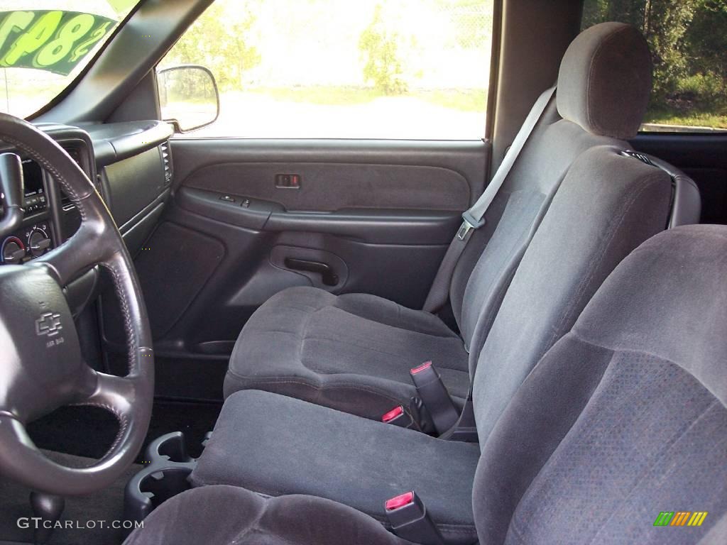 2002 Silverado 1500 LS Extended Cab 4x4 - Onyx Black / Graphite Gray photo #20