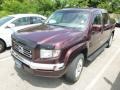 2007 Dark Cherry Pearl Honda Ridgeline RTL  photo #3