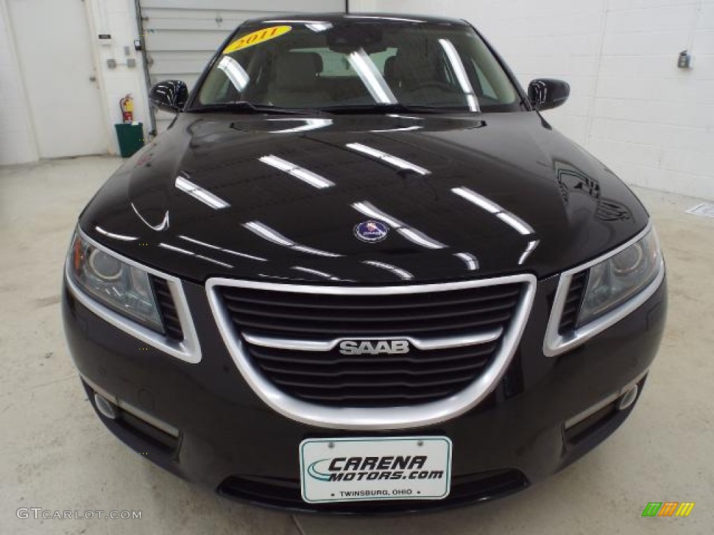 2011 9-5 Turbo4 Sedan - Black / Parchment photo #22
