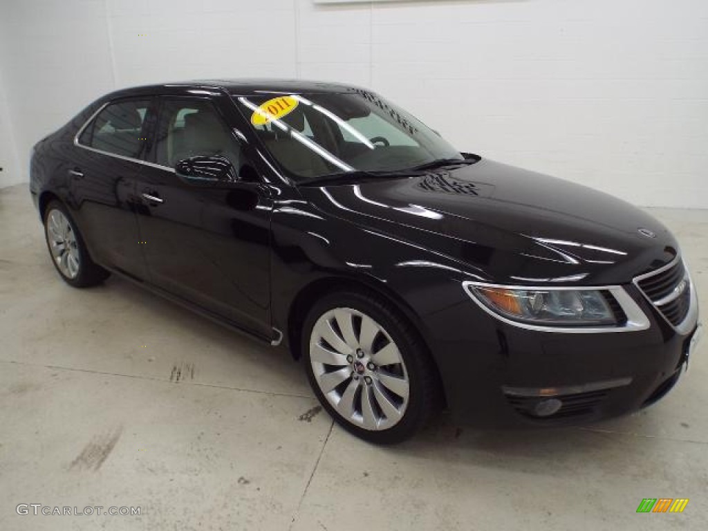 2011 9-5 Turbo4 Sedan - Black / Parchment photo #23