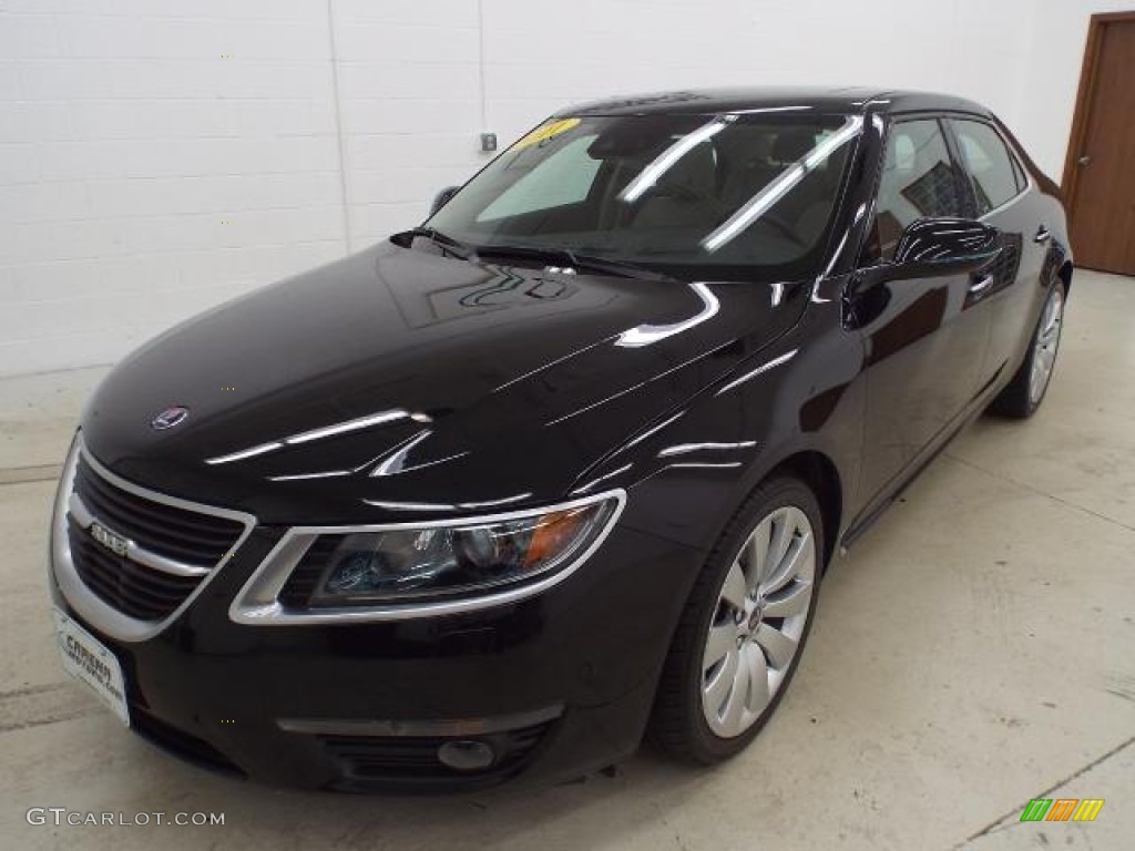 2011 9-5 Turbo4 Sedan - Black / Parchment photo #28