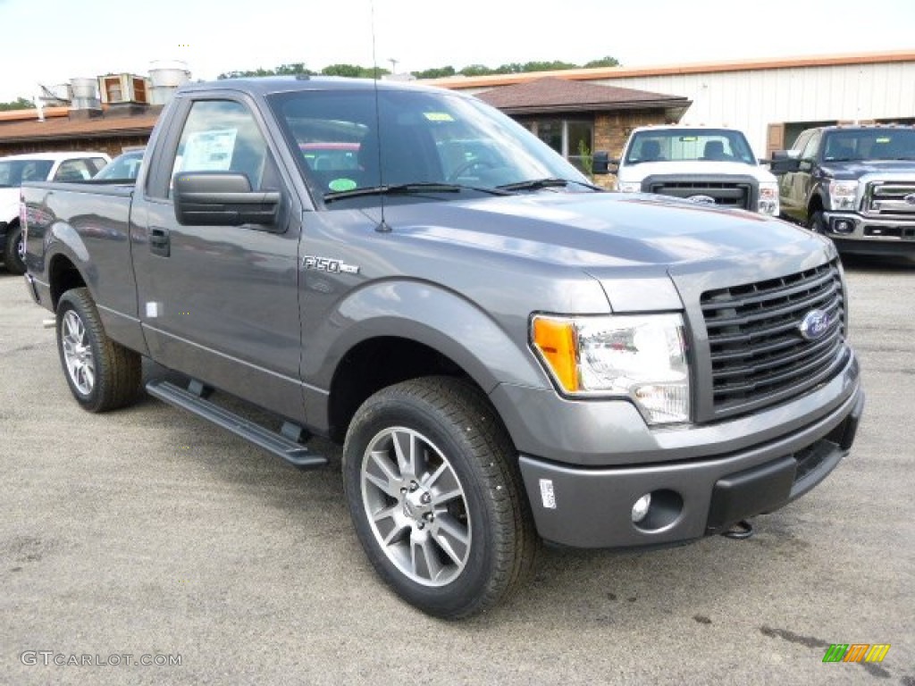 Sterling Grey 2014 Ford F150 STX Regular Cab 4x4 Exterior Photo #95803465