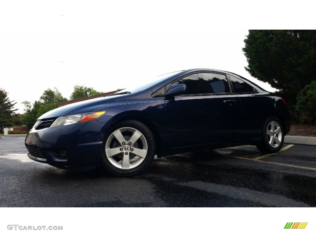 2006 Civic EX Coupe - Royal Blue Pearl / Ivory photo #1