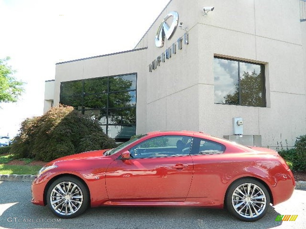 2014 Q60 S Coupe - Venetian Red / Graphite photo #2