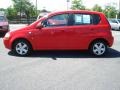 2007 Victory Red Chevrolet Aveo 5 LS Hatchback  photo #2