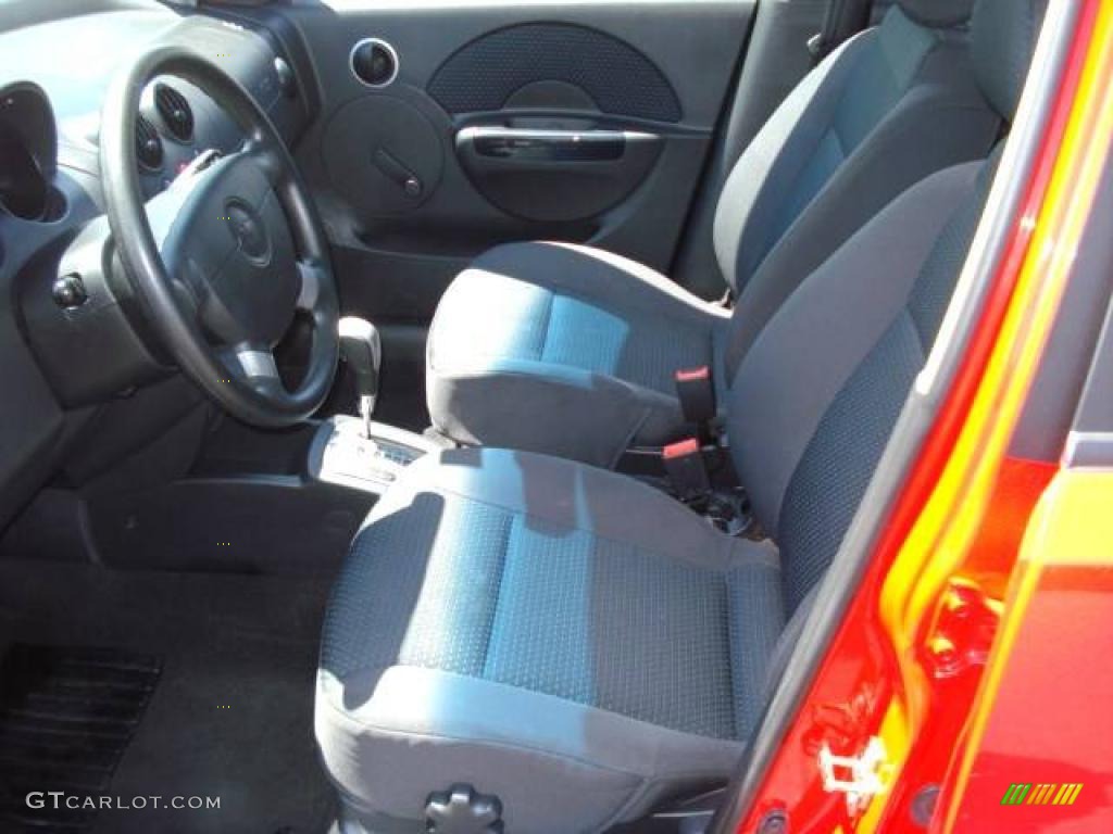 2007 Aveo 5 LS Hatchback - Victory Red / Charcoal Black photo #6