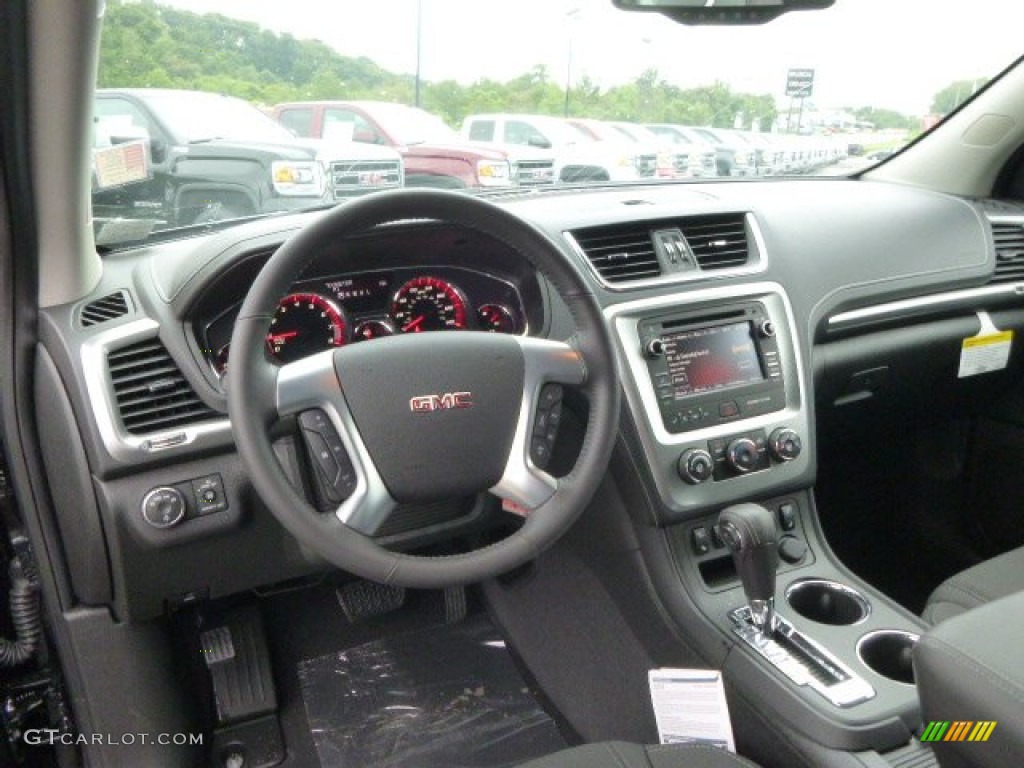 2015 GMC Acadia SLT AWD Ebony Dashboard Photo #95807034