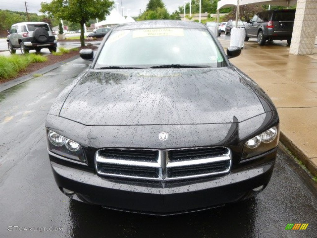 2010 Charger R/T AWD - Brilliant Black Crystal Pearl / Dark Slate Gray photo #3