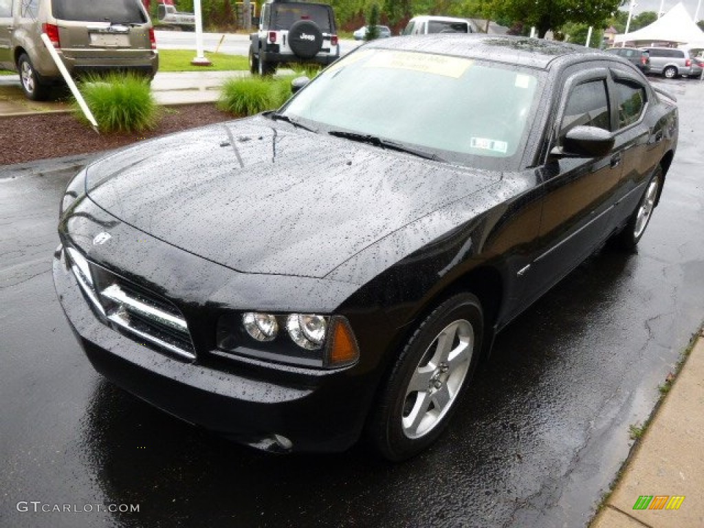 2010 Charger R/T AWD - Brilliant Black Crystal Pearl / Dark Slate Gray photo #4