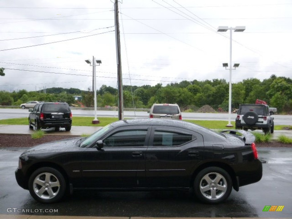 2010 Charger R/T AWD - Brilliant Black Crystal Pearl / Dark Slate Gray photo #5