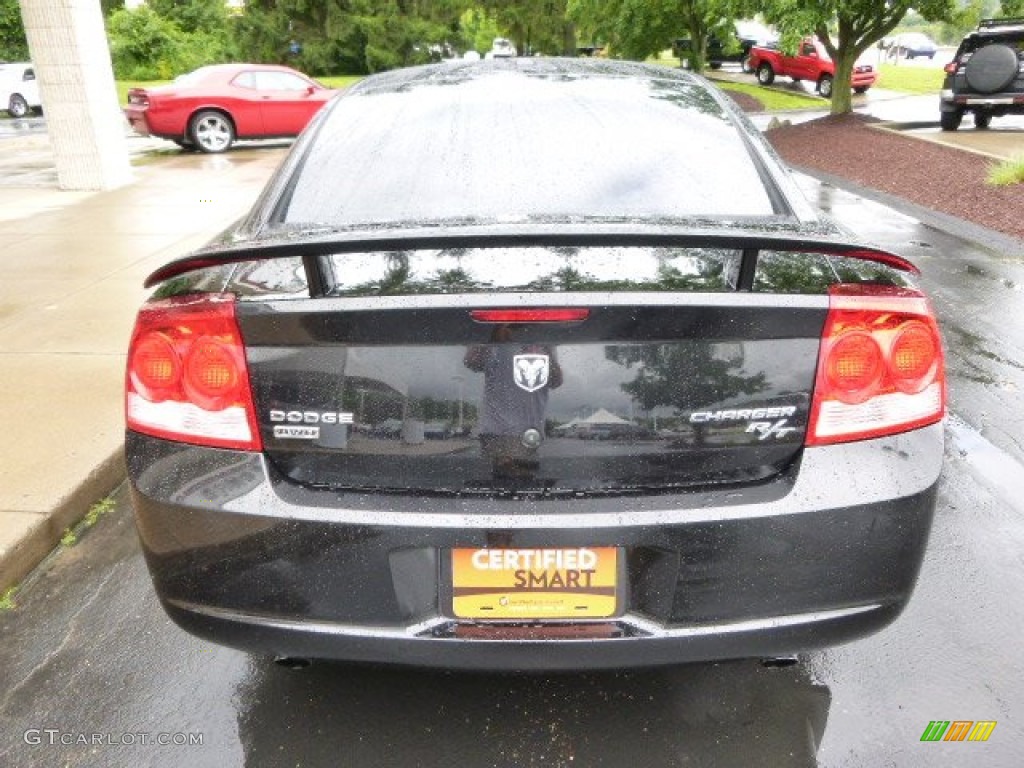 2010 Charger R/T AWD - Brilliant Black Crystal Pearl / Dark Slate Gray photo #7