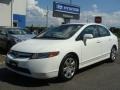 Taffeta White 2008 Honda Civic LX Sedan